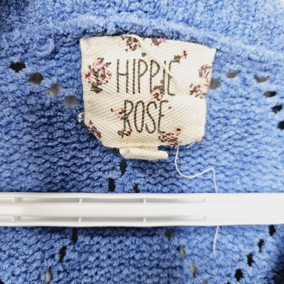 Soft knit Blue button up cardigan - Picture 6 of 7